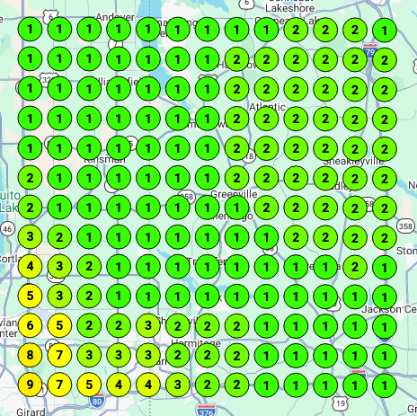 Aqua Solutions Google local grid after our work