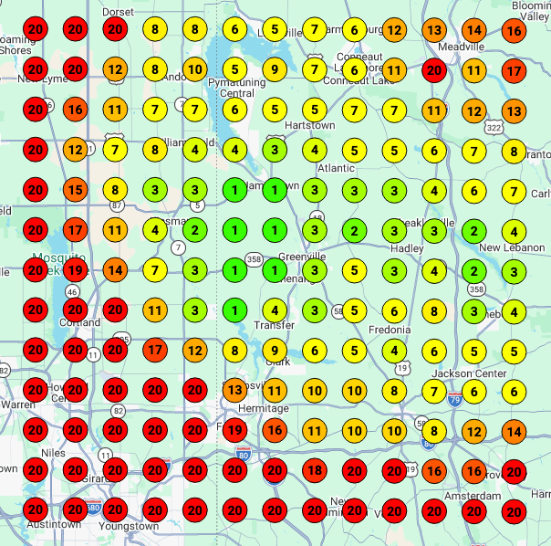 Aqua Solutions Google local grid before our work